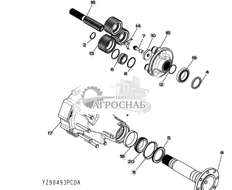 ГРУППА МОСТА (YZ91486) ДЛЯ ВСЕХ МОДЕЛЕЙ - ST305131 261.jpg
